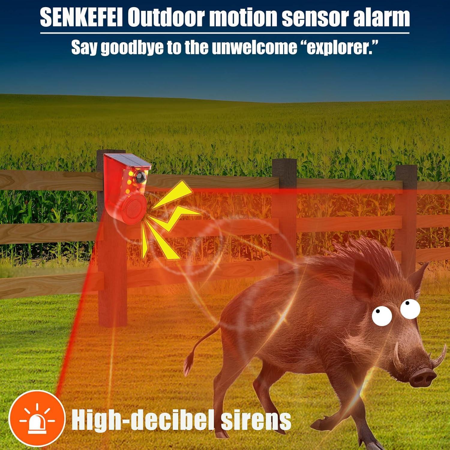 Alarma Solar SENKEFEI K11 - Impermeable, 110dB, 6 Piezas