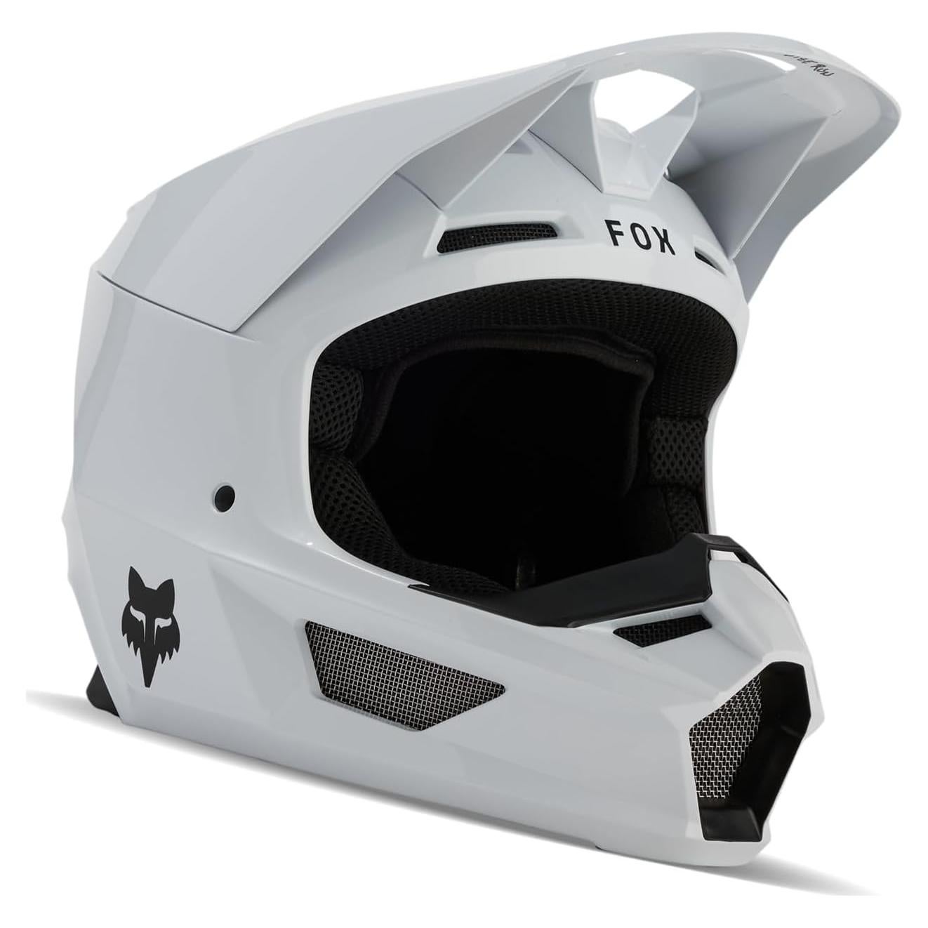 Casco de motocross Fox Racing V CORE blanco grande