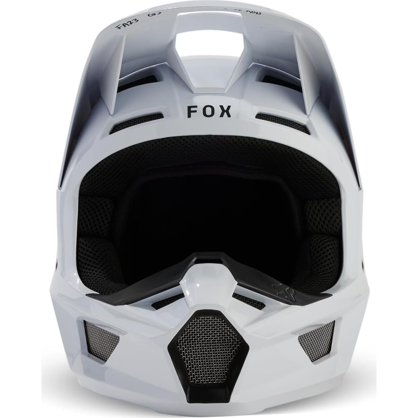 Casco de motocross Fox Racing V CORE blanco grande