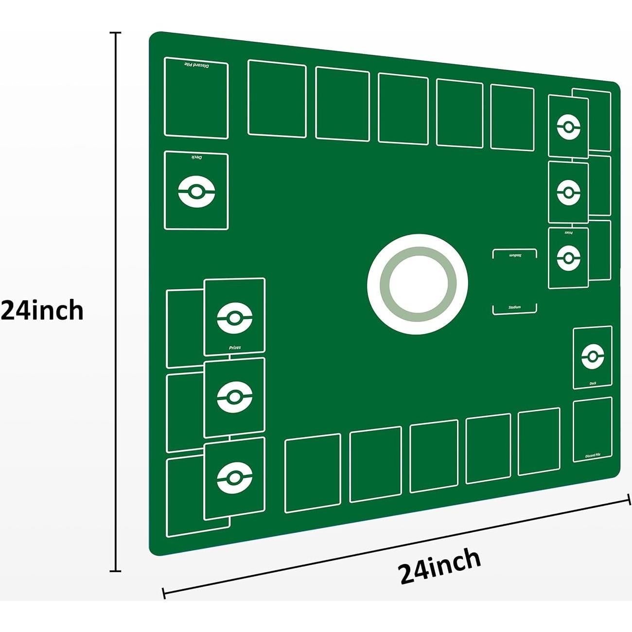 Tapete para Juego de Cartas Extalas 60x60 cm Verde
