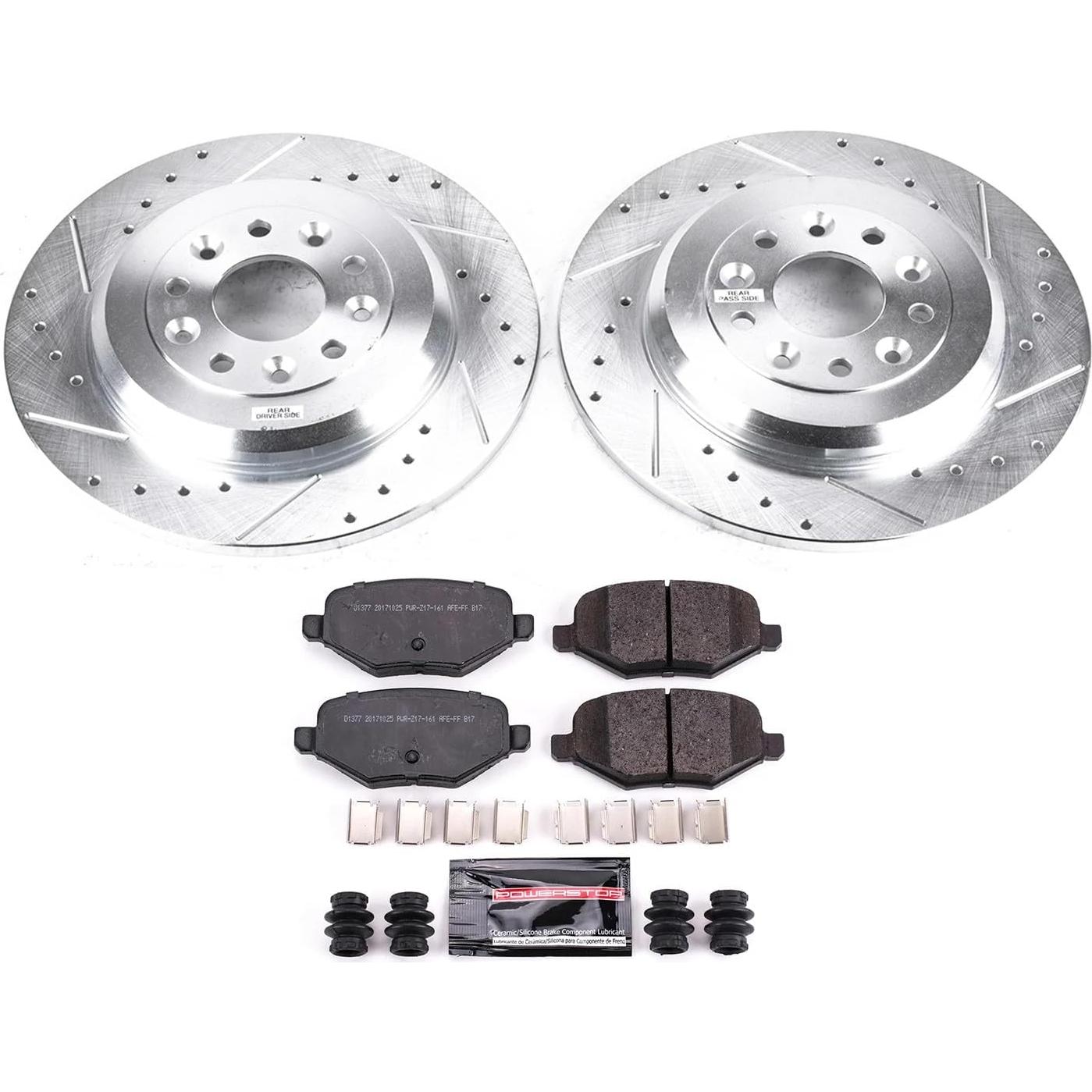 Kit de Freno Power Stop K4744 Z23 con Discos Perforados y Pastillas