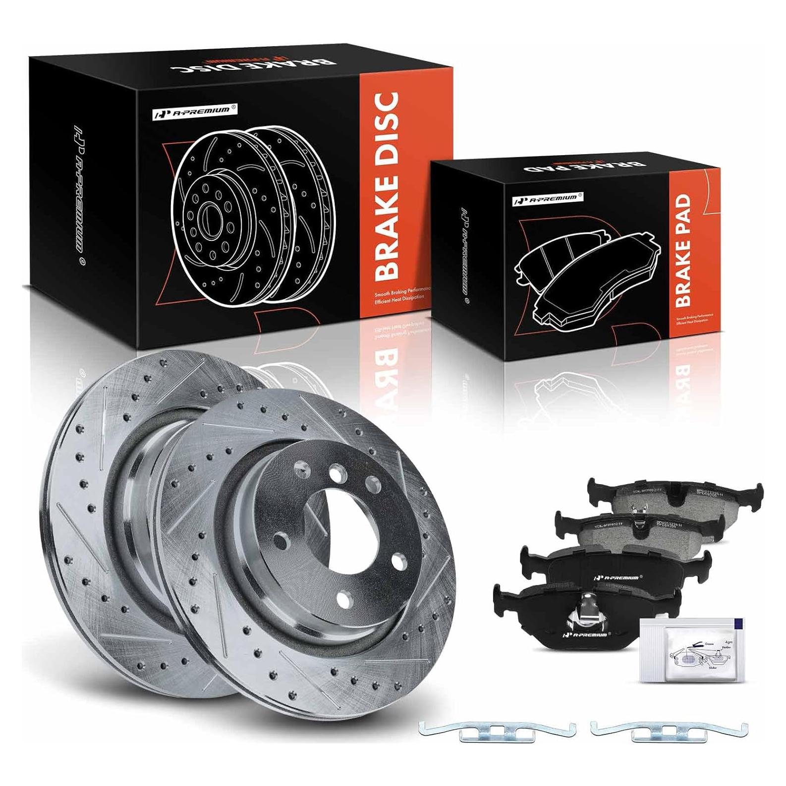 Discos de Freno A-Premium 293.8mm + Pastillas Cerámicas BMW E46