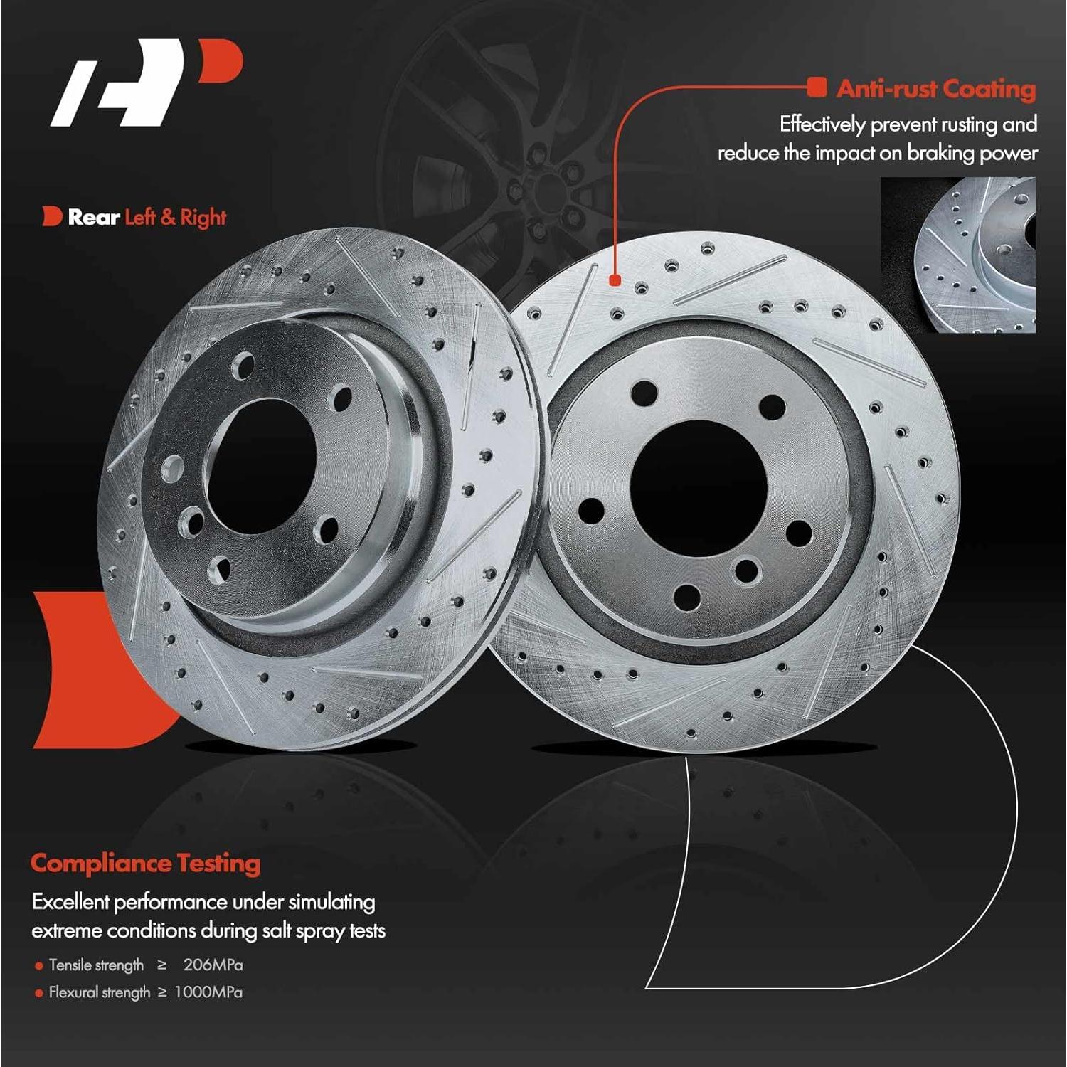 Discos de Freno A-Premium 293.8mm + Pastillas Cerámicas BMW E46