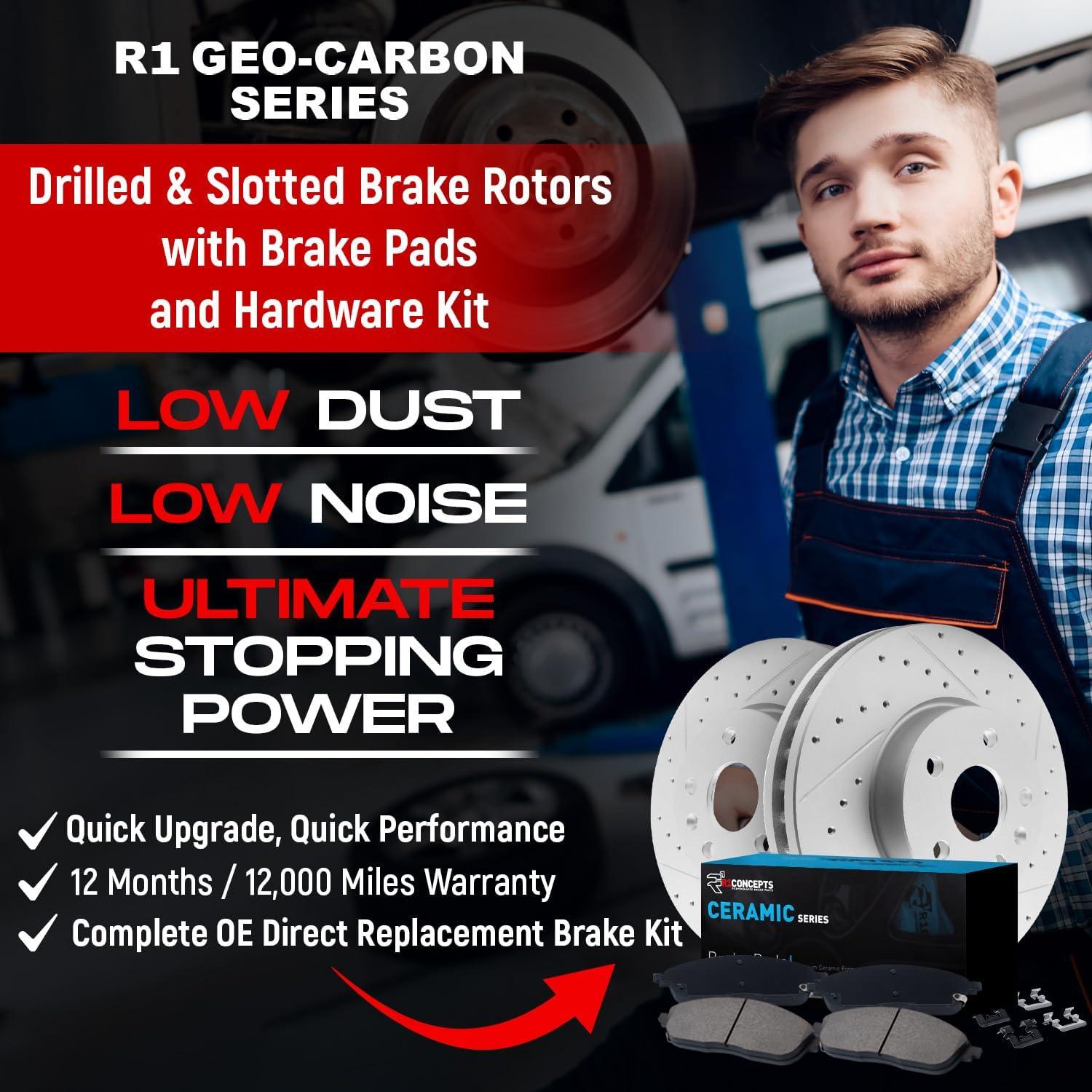 Kit de Freno Delantero R1 Concepts para BMW 323i 328i 328xi 2007-2013