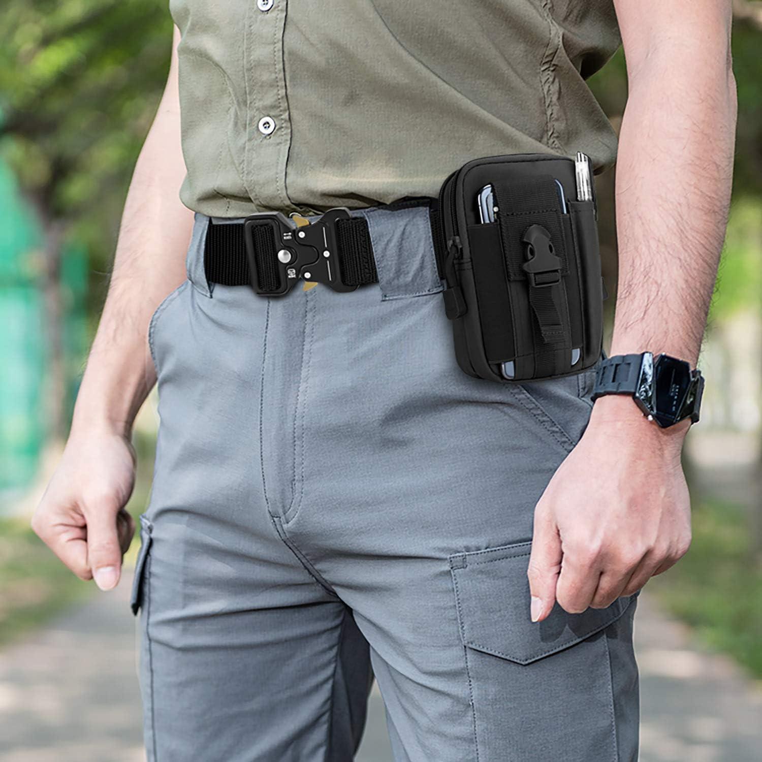 Cinturón Táctico BESTKEE 2pack Nylon Negro 3,81 cm