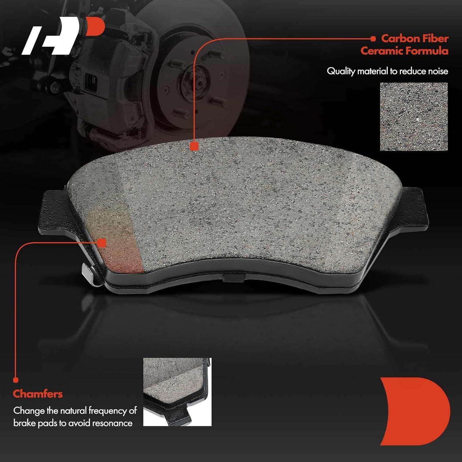 Discos de Freno Perforados y Ranurados A-Premium + Pastillas Cerámicas - Chevy Cruze/Sonic