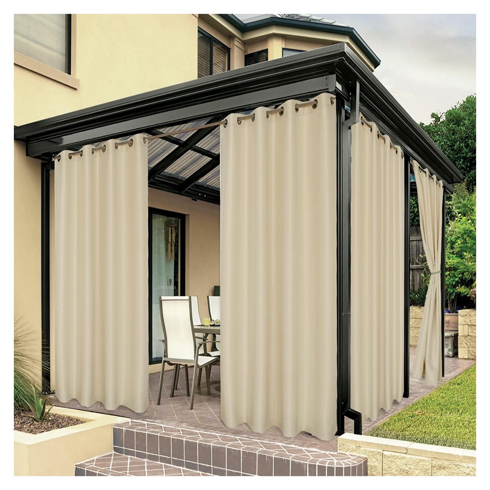 Cortina Impermeable BONZER 54x84 cm Crema para Exterior