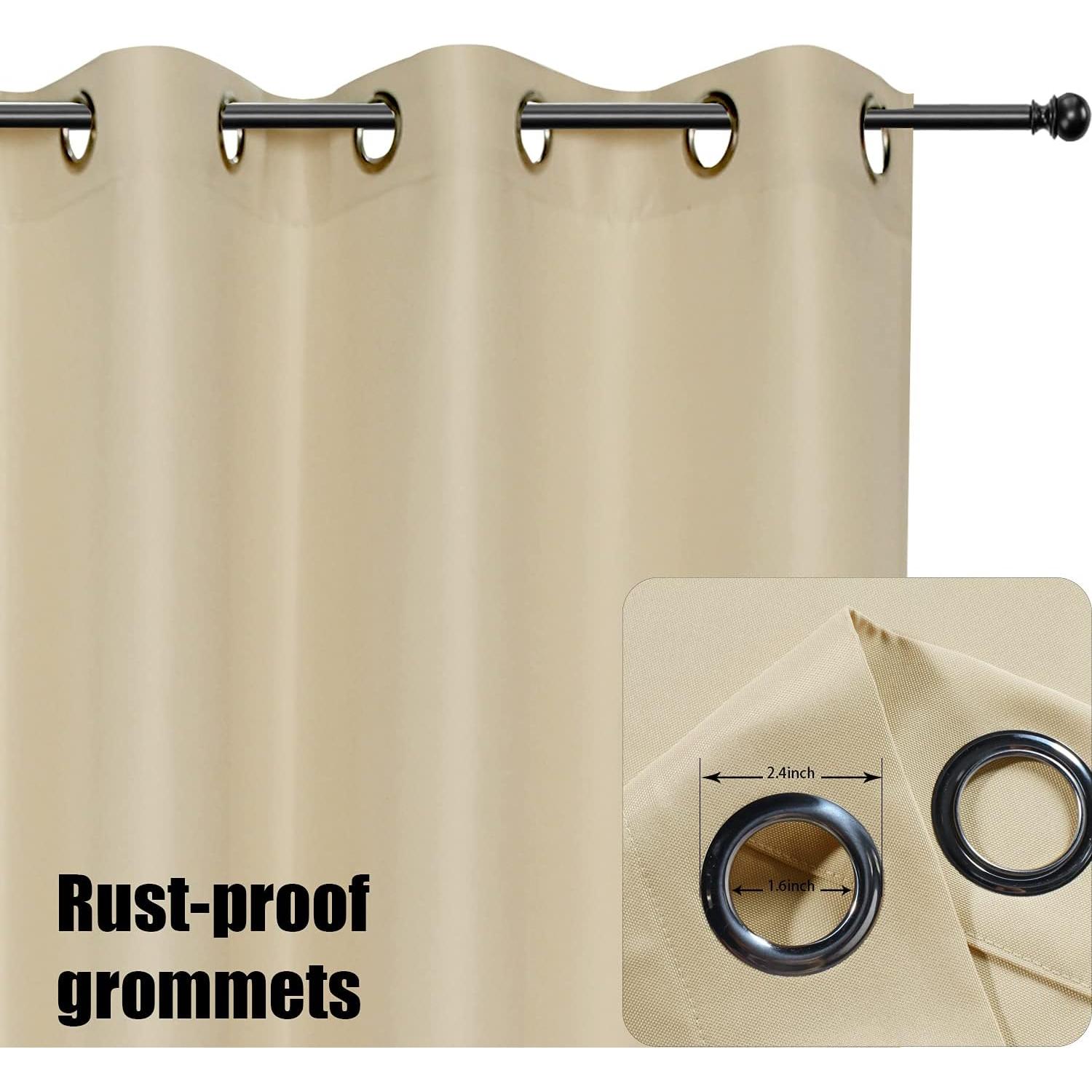 Cortina Impermeable BONZER 54x84 cm Crema para Exterior