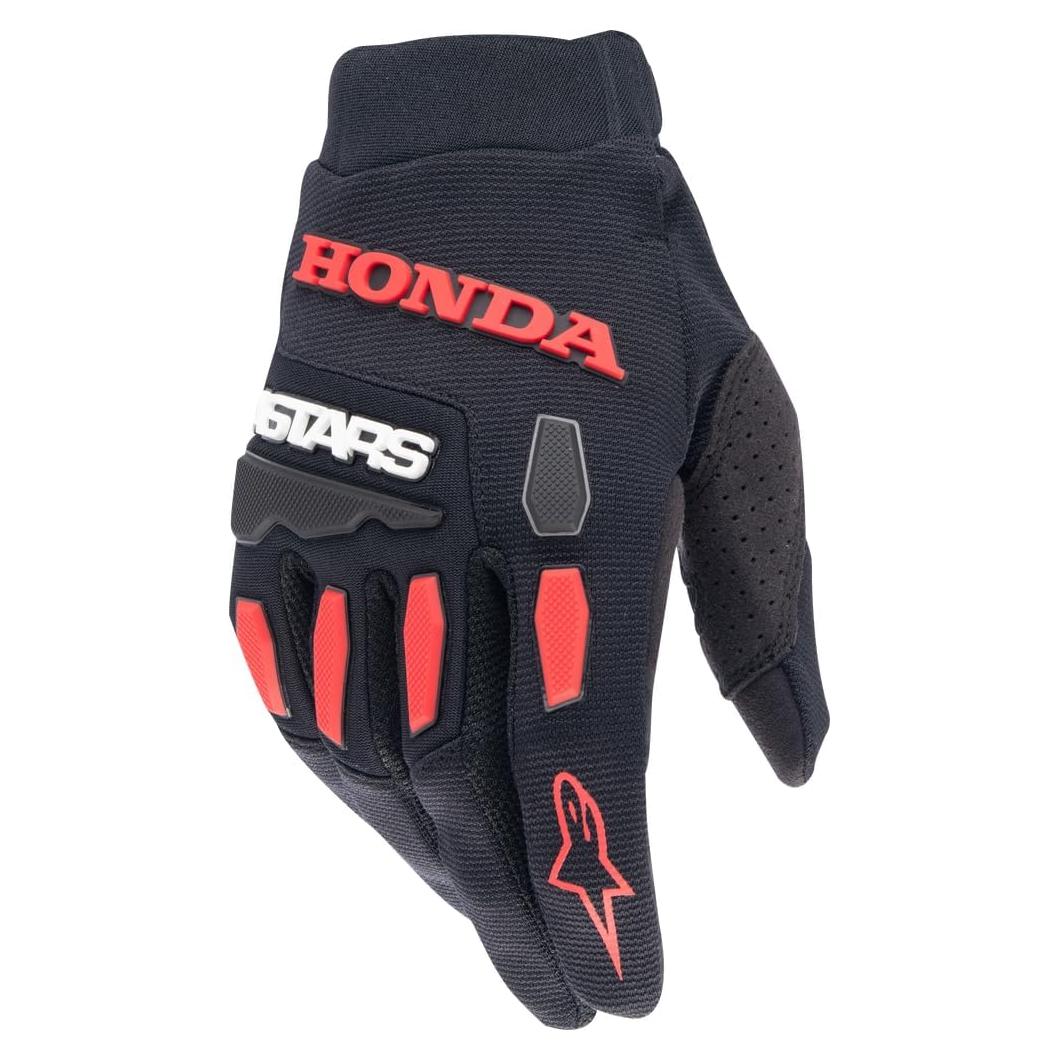 Guantes Alpinestars Full Bore Honda Negro/Rojo Brillante L