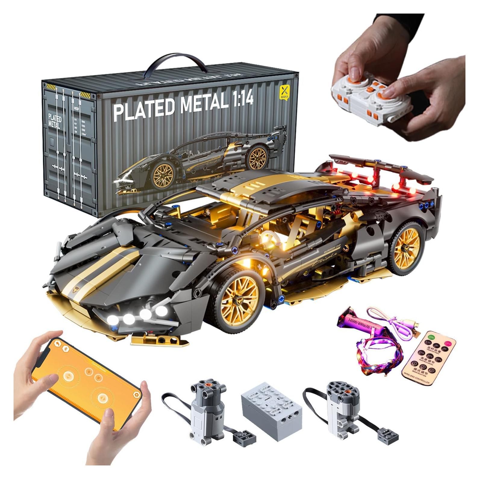 Coche Deportivo RC Chodia 1:14 con Luces LED y Control APP