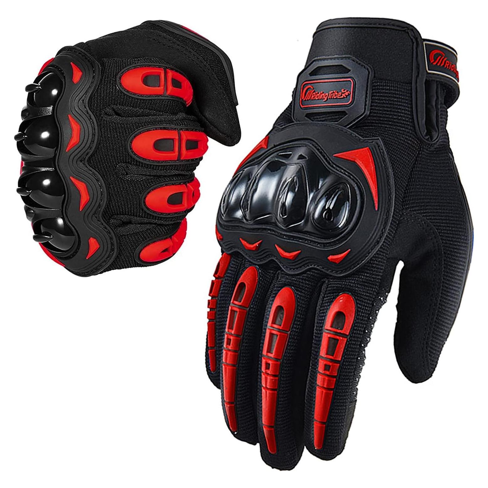 Guantes de Motocicleta BIHAIZG MS-17 Táctiles Rojo X-Large