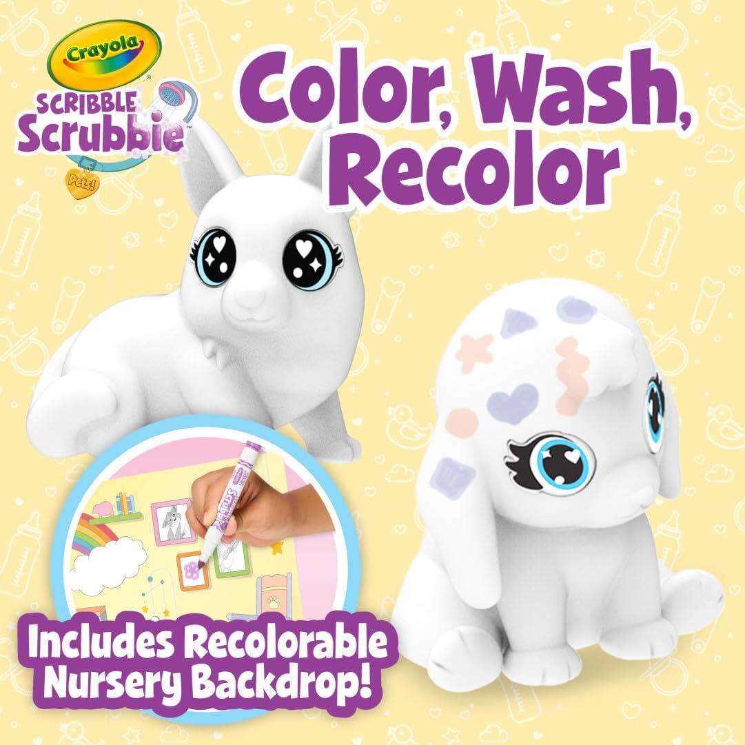 Juego de Guardería Scribble Scrubbie Crayola con Mascotas Bebé