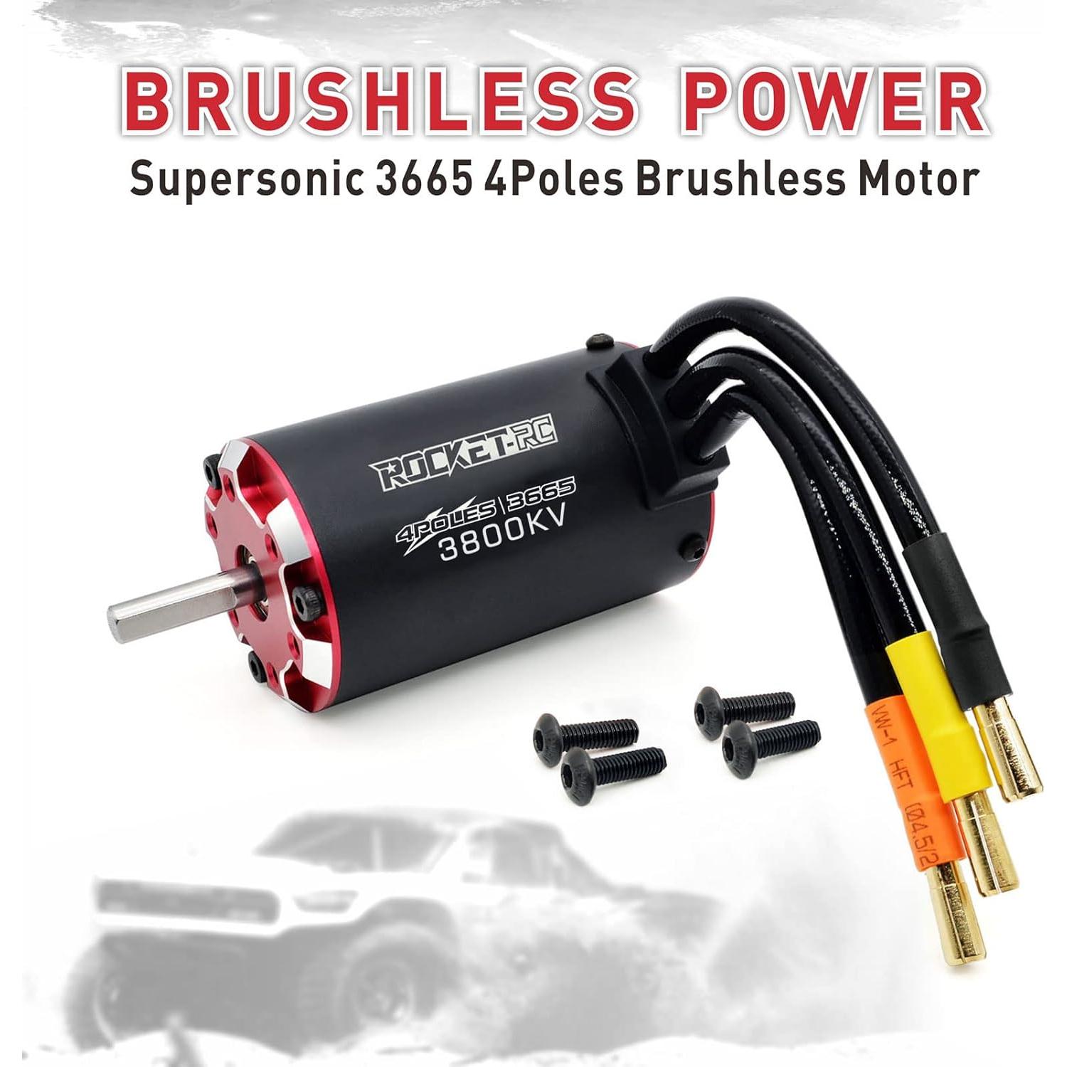 Motor sin Escobillas Surpass Hobby 3665 3800KV para RC 1/10