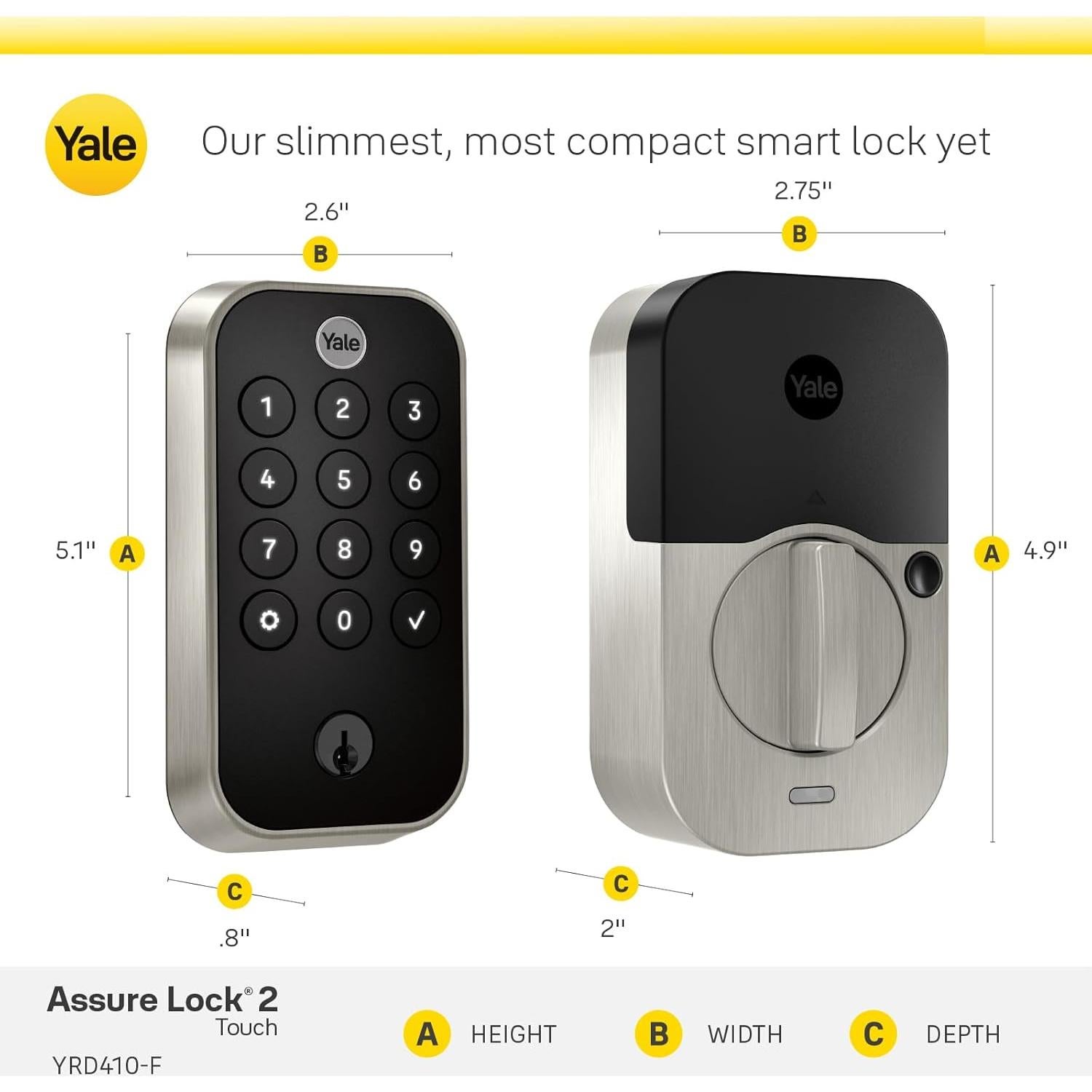 Cerradura Inteligente Yale Assure Lock 2 Touch Wi-Fi