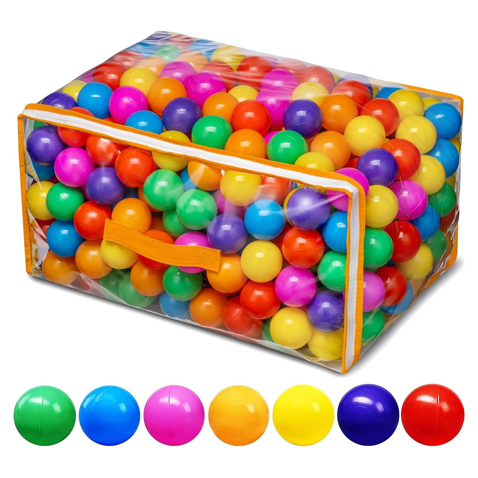 Pelotas de piscina Vanland 400 unidades 5.5 cm colores brillantes