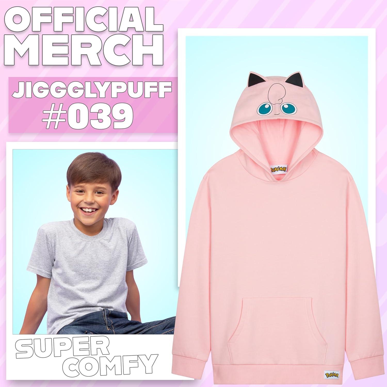 Sudadera con capucha Pokemon Fashion UK 13-14 años Jigglypuff