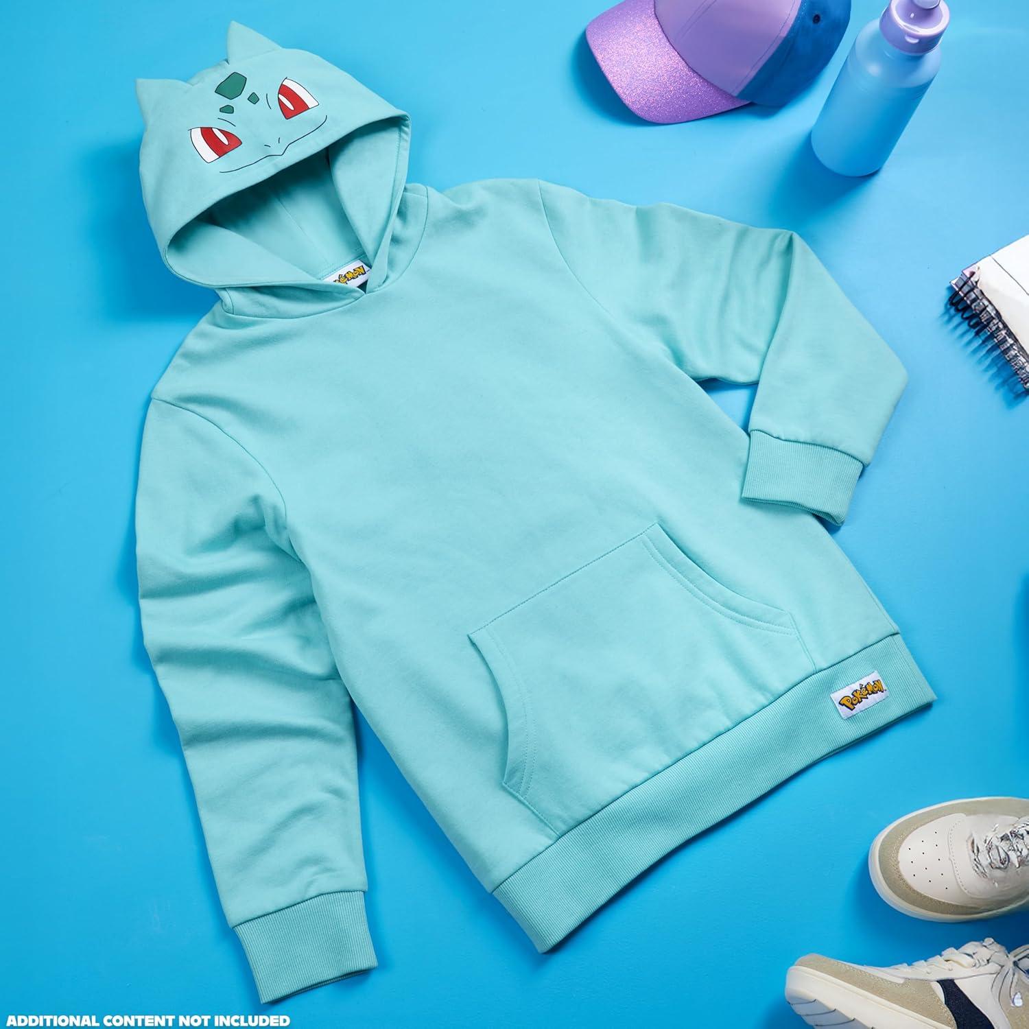 Sudadera con capucha Pokemon para niños 5-6 años Turquesa