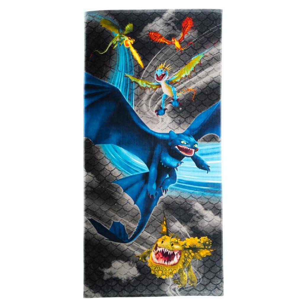 Toalla de Playa Franco Niños 100% Algodón 147x71 cm Dragón