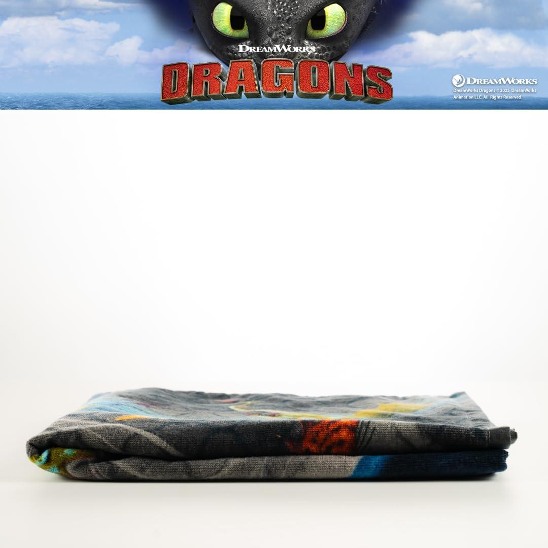 Toalla de Playa Franco Niños 100% Algodón 147x71 cm Dragón