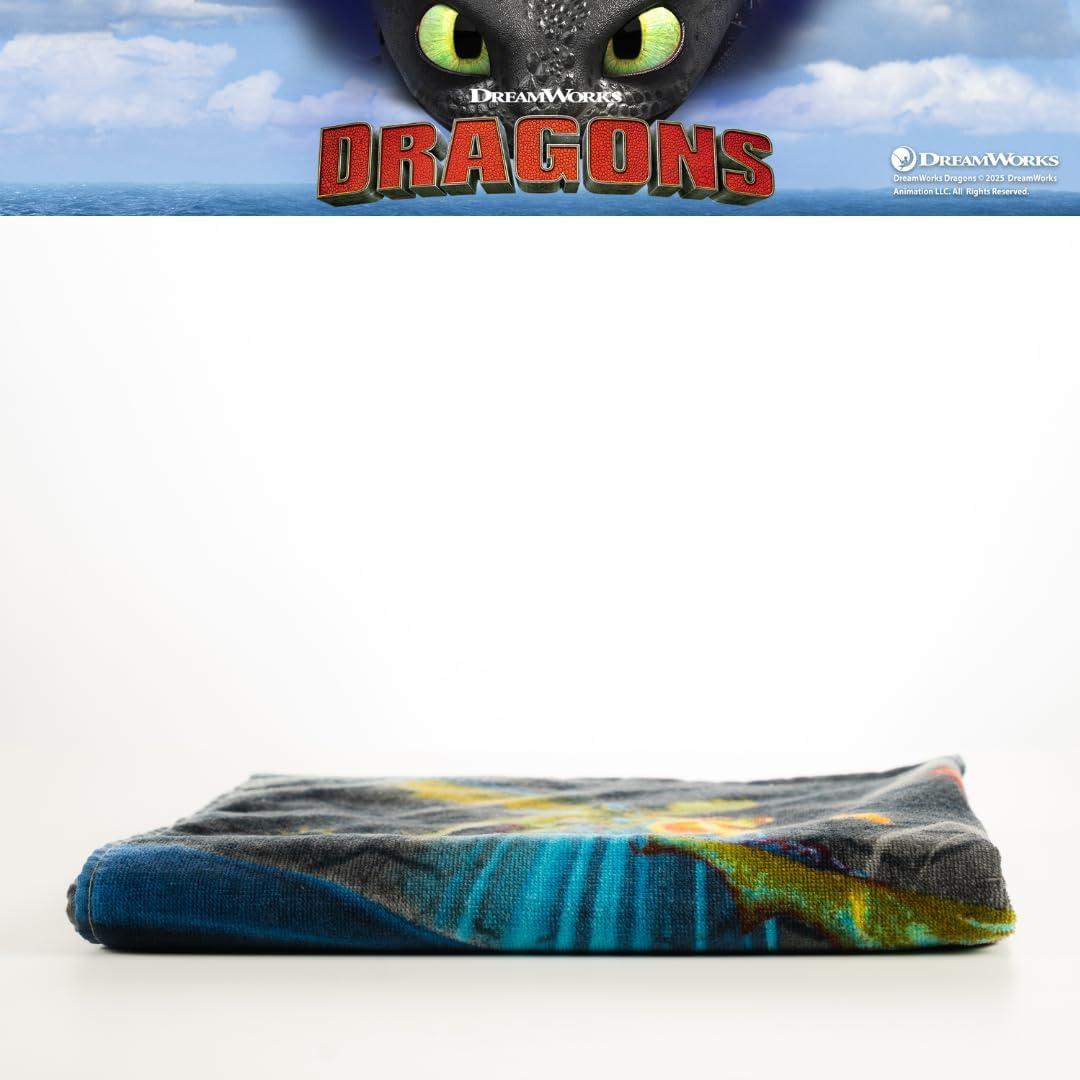 Toalla de Playa Franco Niños 100% Algodón 147x71 cm Dragón