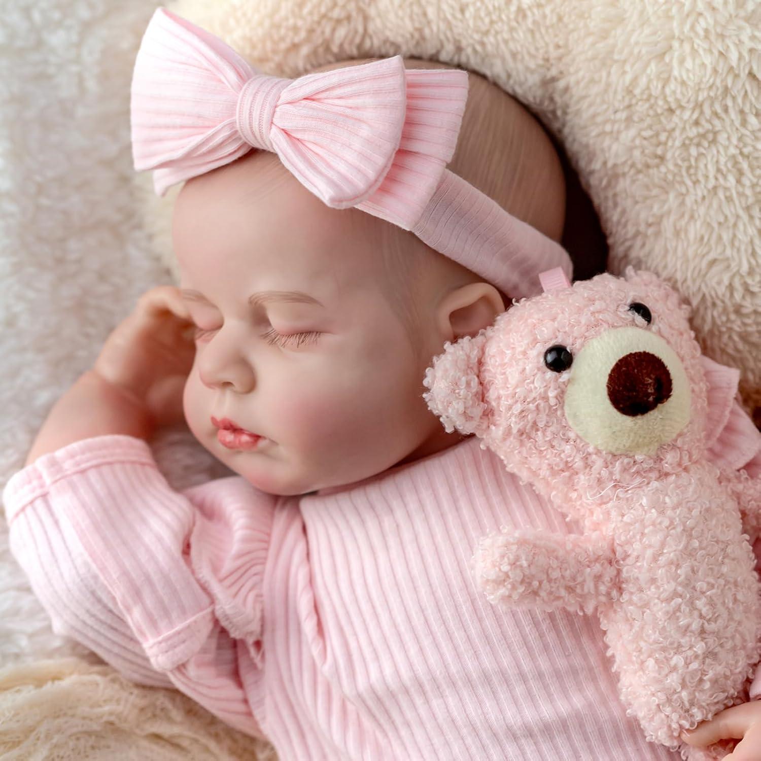 Muñeca Bebé Reborn SPICIMOMO 45.72 cm con Accesorios