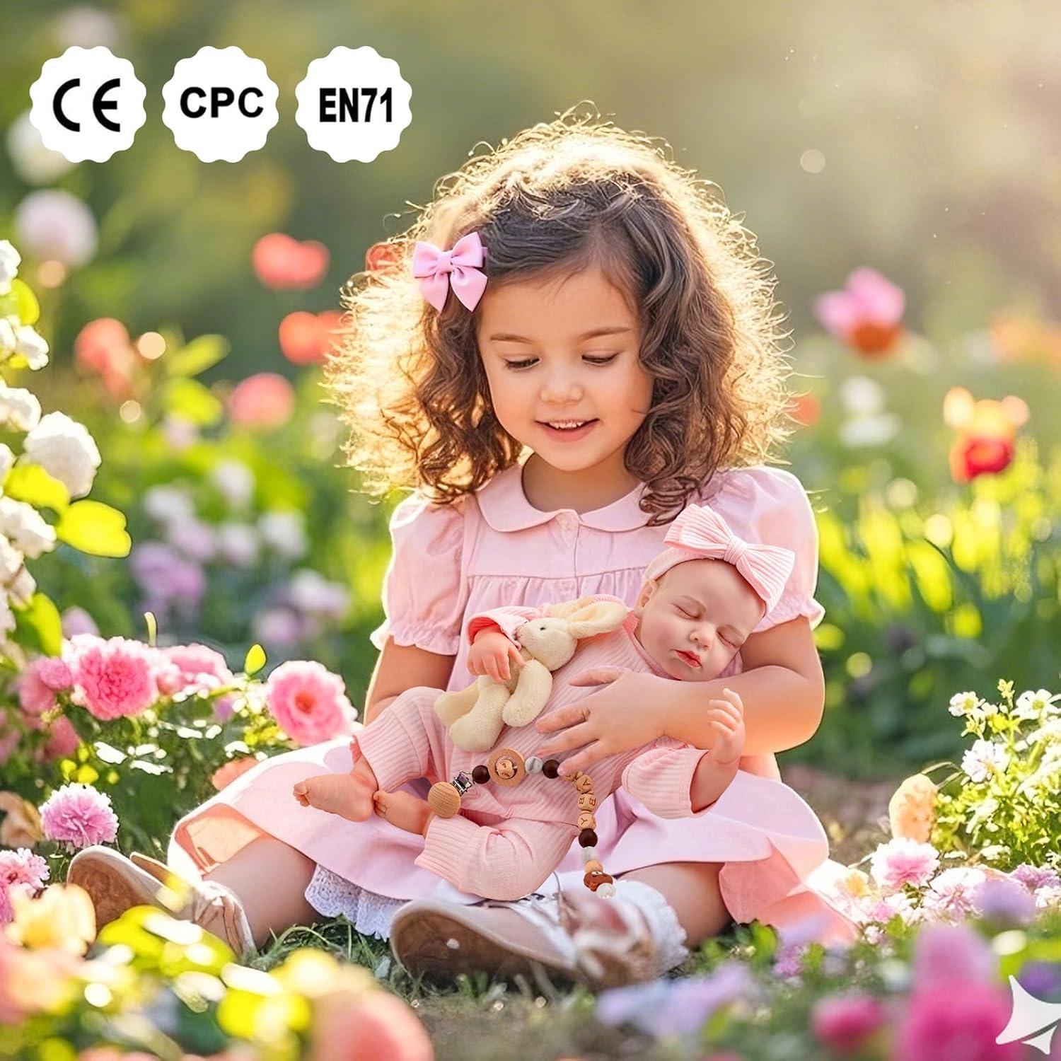 Muñeca Bebé Reborn SPICIMOMO 45.72 cm con Accesorios