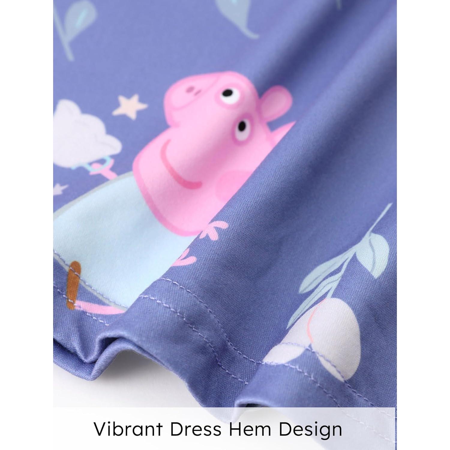 Vestido sin mangas Peppa Pig 3T azul con mariposas