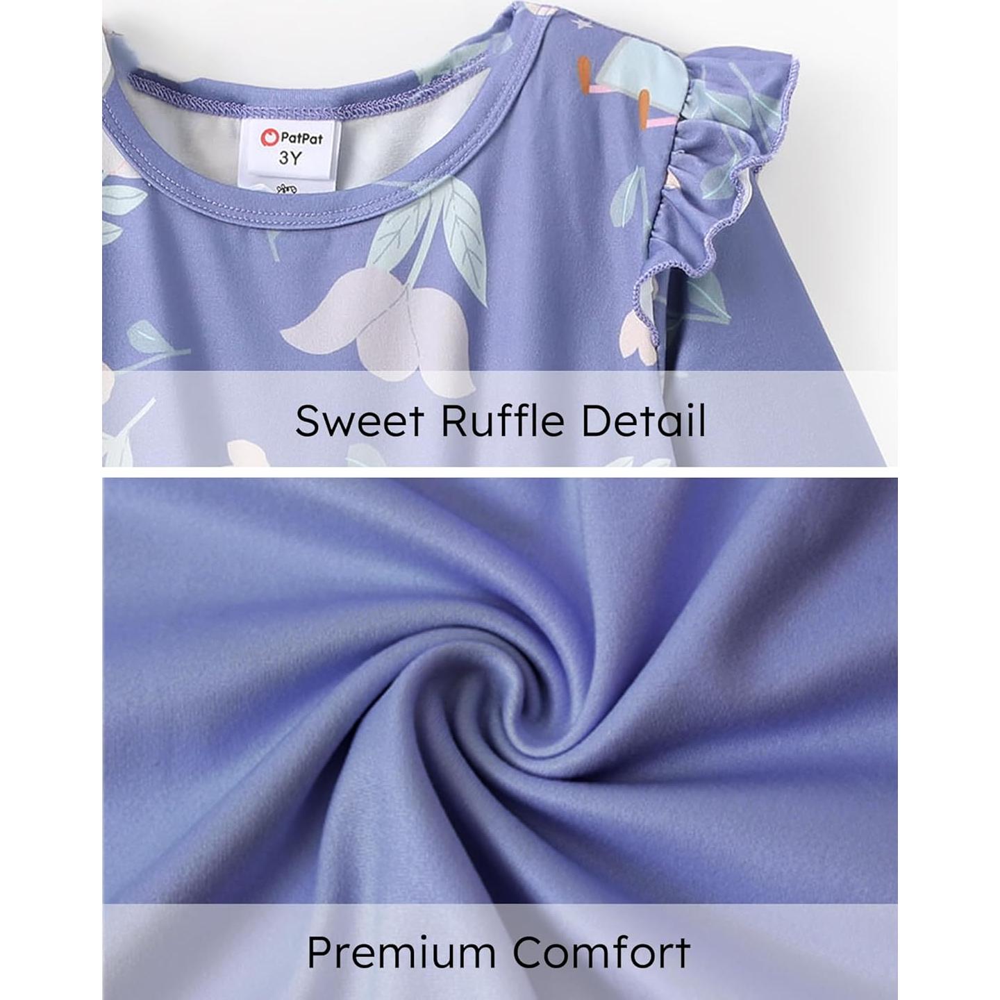 Vestido sin mangas Peppa Pig 3T azul con mariposas