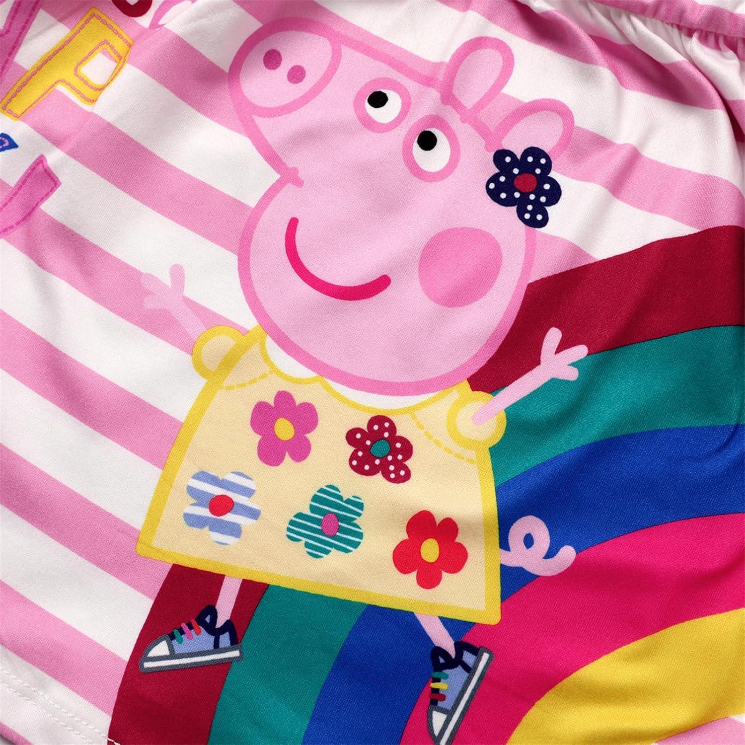 Vestido sin mangas Peppa Pig 2T con mariposas y arcoíris