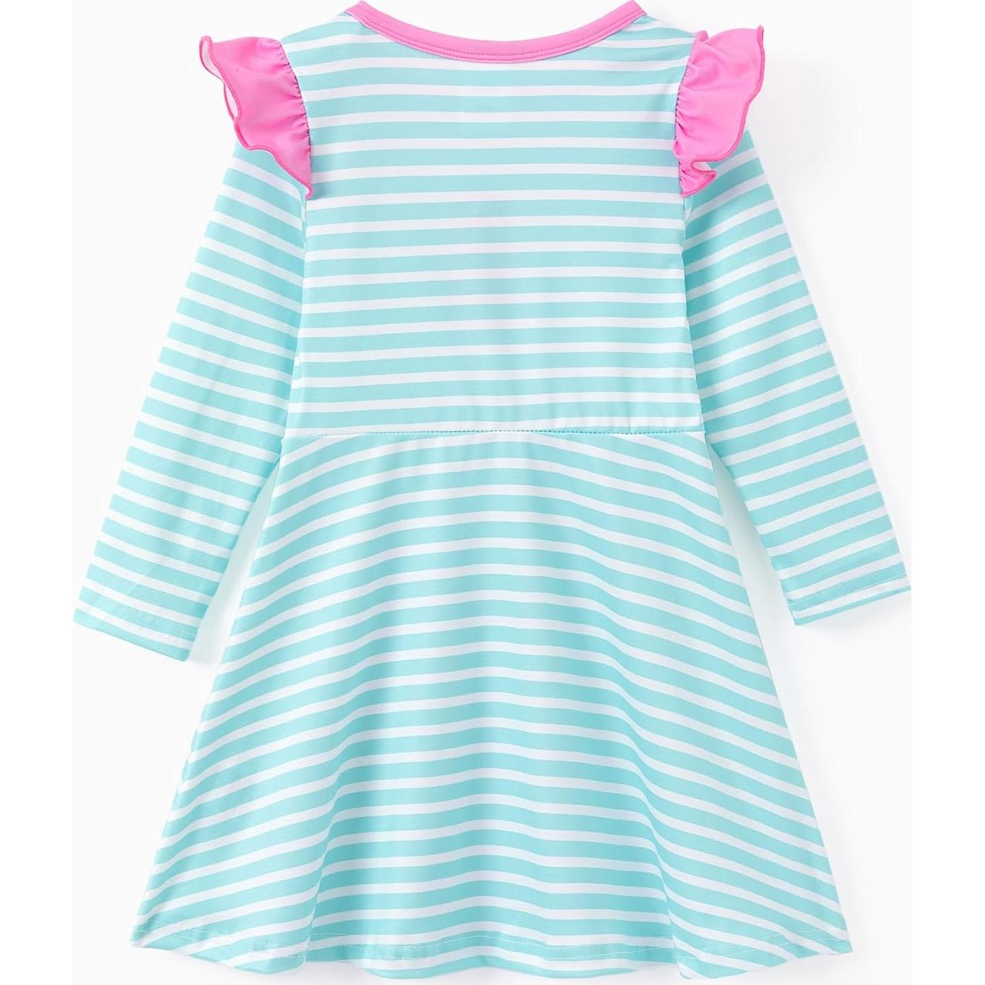 Vestido sin mangas Peppa Pig 3T verde con mariposas