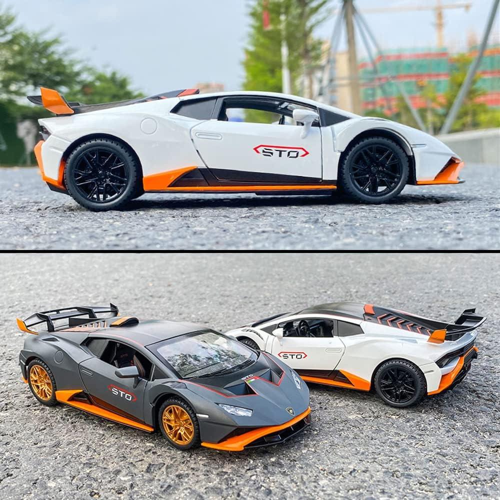 Coche a Escala 1:24 Lamborghini Huracan STO 2021 Blanco