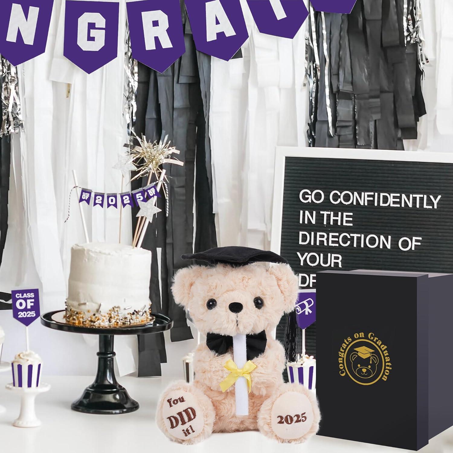 Oso de Graduación Numyawl 20 cm con Gorra y Diploma 2025