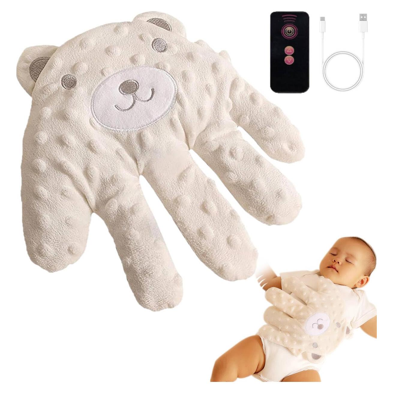 Palma Calmante Bebés Patera Dormir Oso Blanco Relleno Frijoles