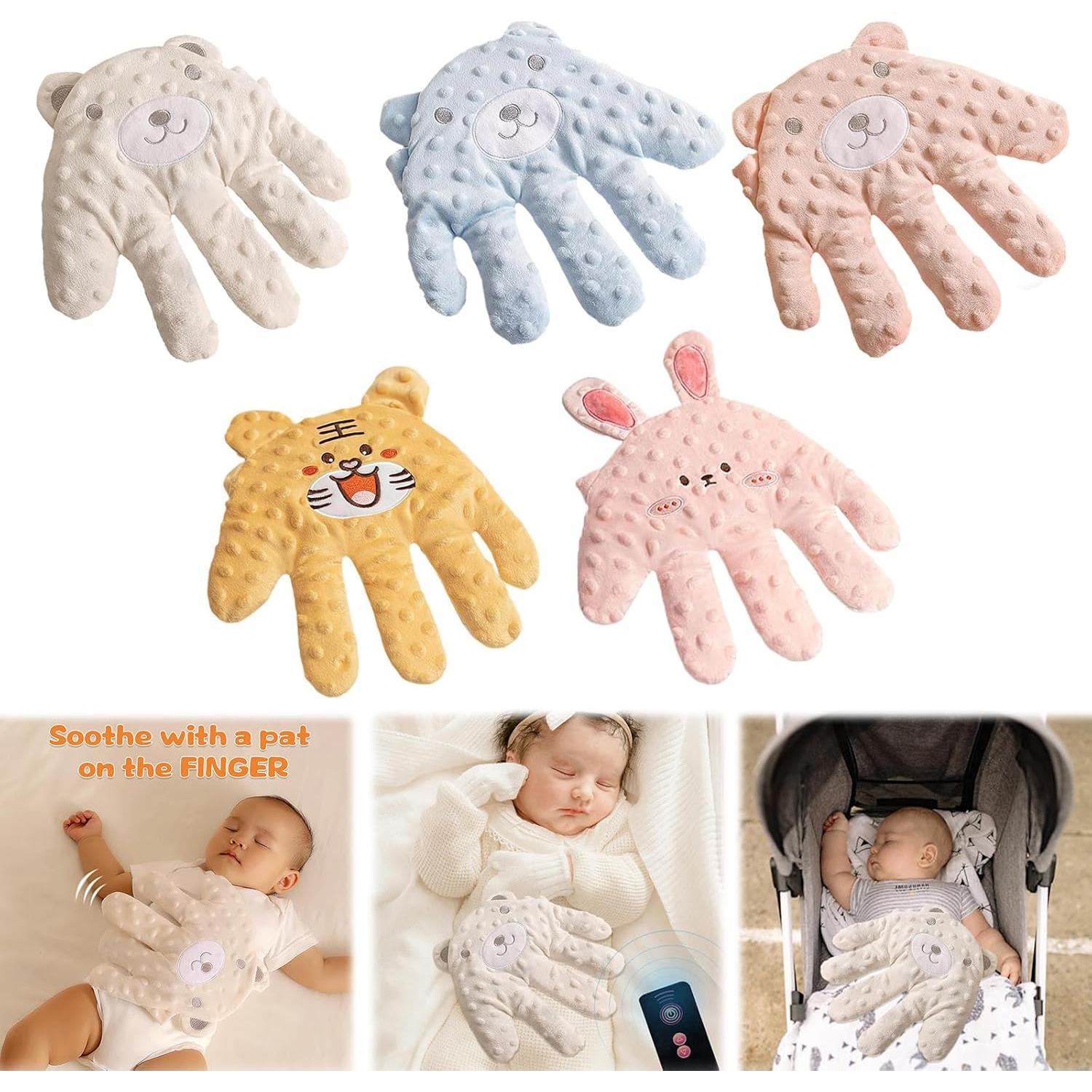 Palma Calmante Bebés Patera Dormir Oso Blanco Relleno Frijoles