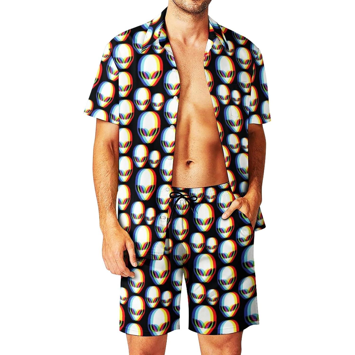 Conjunto de Chándal DOOPCCOR 3 Piezas Hombre Hawaiano