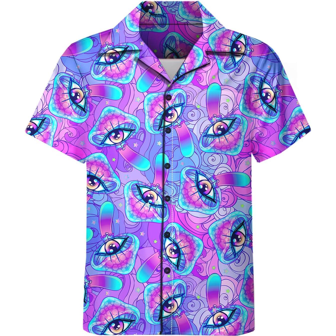 DOOPCCOR Traje Deportivo 3 Piezas Hombre Camisa Hawaiana