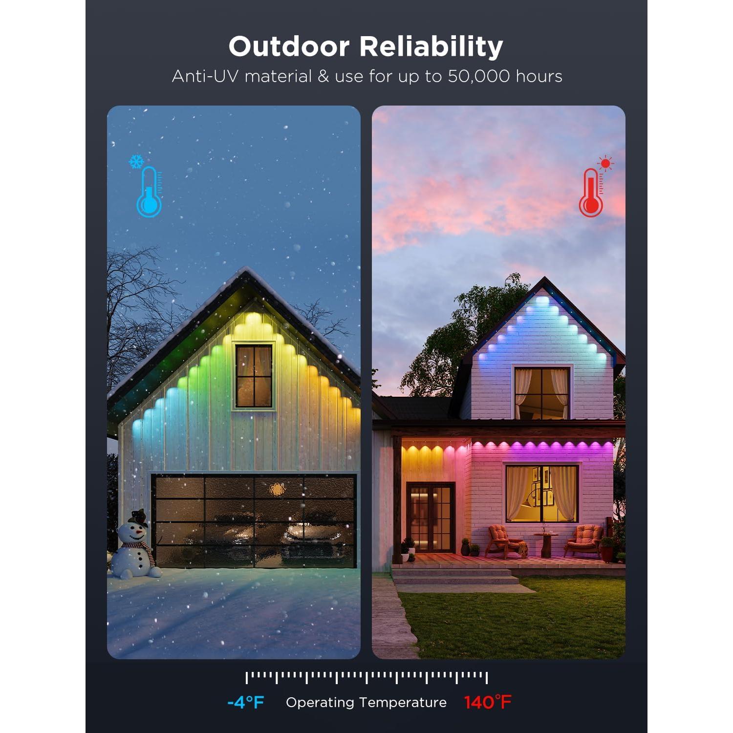 Govee Luces LED Pro 30,48 m RGBIC para Exterior IP67