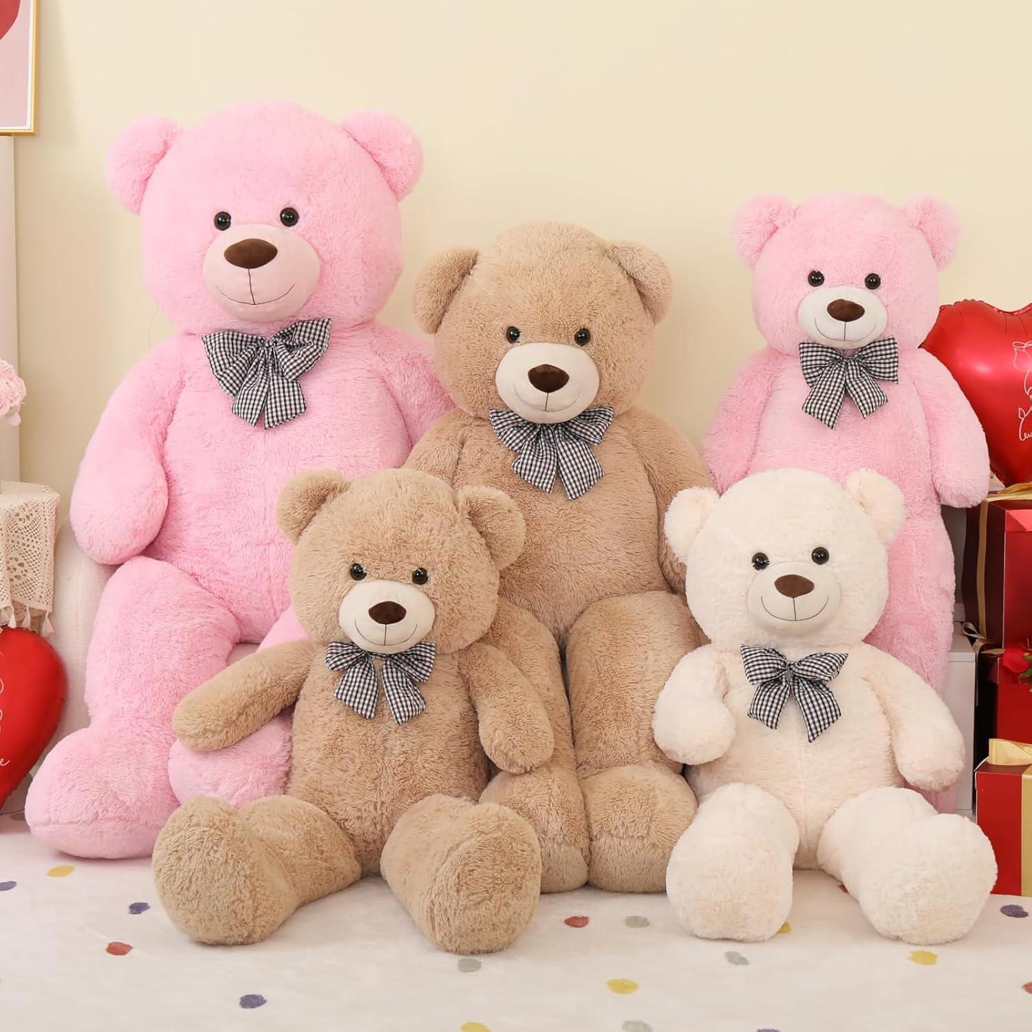 Oso de Peluche Rosa Misscindy 119 cm Suave y Lindo