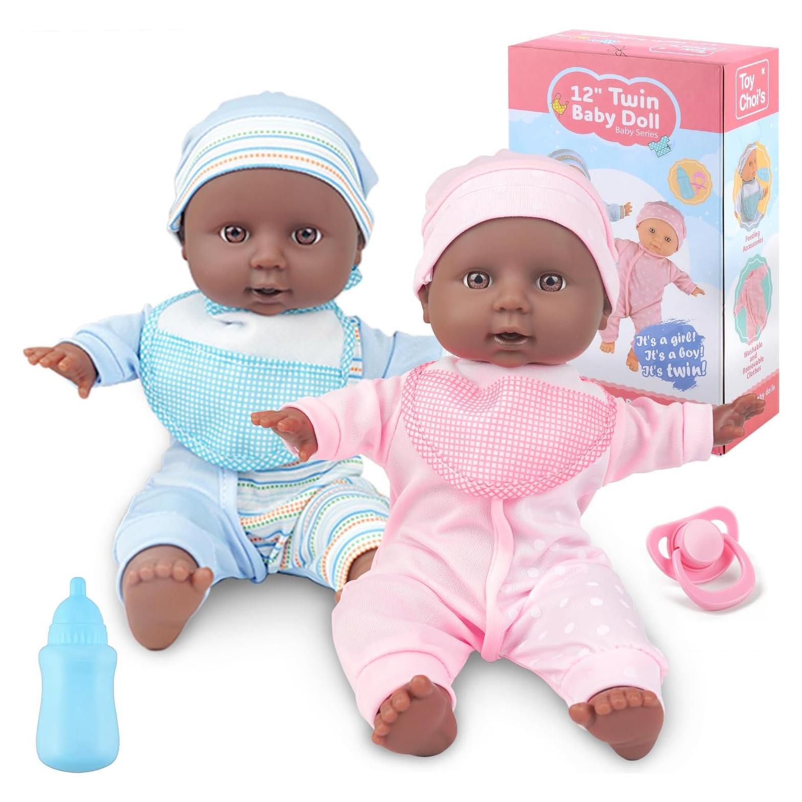 Muñecas Gemelas Toy Choi - 30 cm con Accesorios