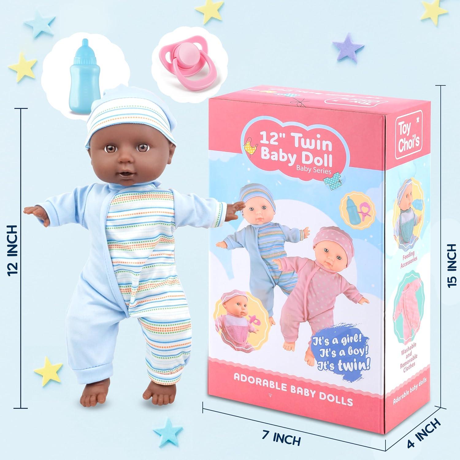 Muñecas Gemelas Toy Choi - 30 cm con Accesorios