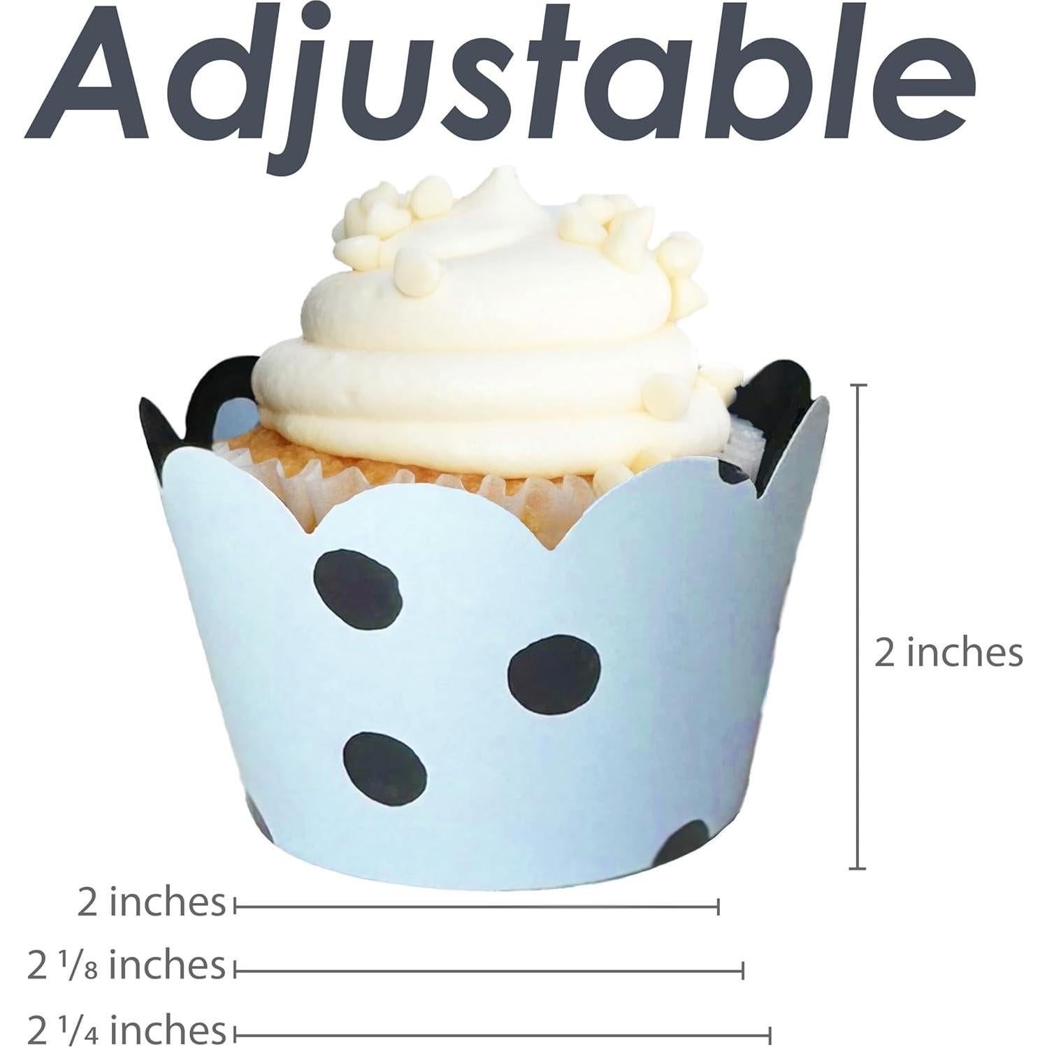 Fundas para Cupcakes Confetti Couture 24 Piezas Reversibles