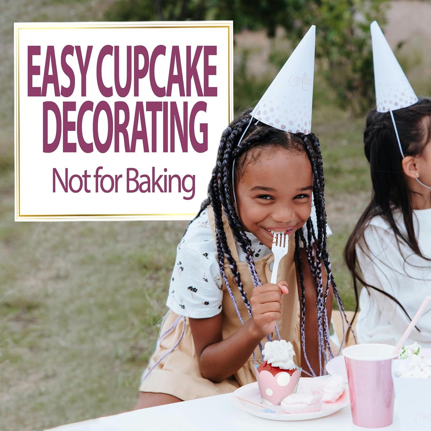 Fundas para Cupcake Confetti Couture Rosa y Azul 24 Pzas