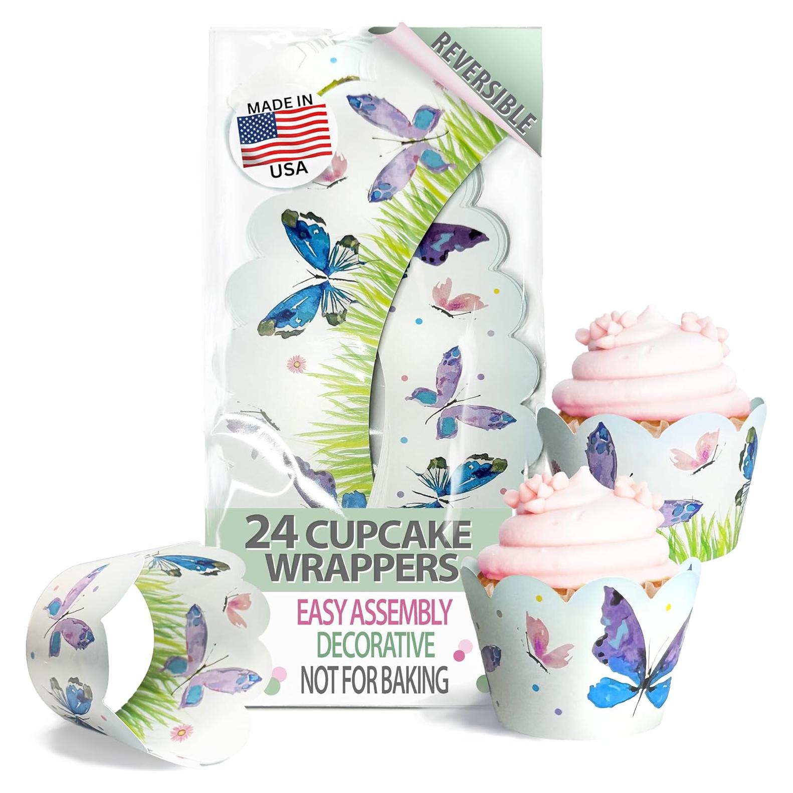 Fundas para Cupcakes Confetti Couture 24 Pzs Reversibles