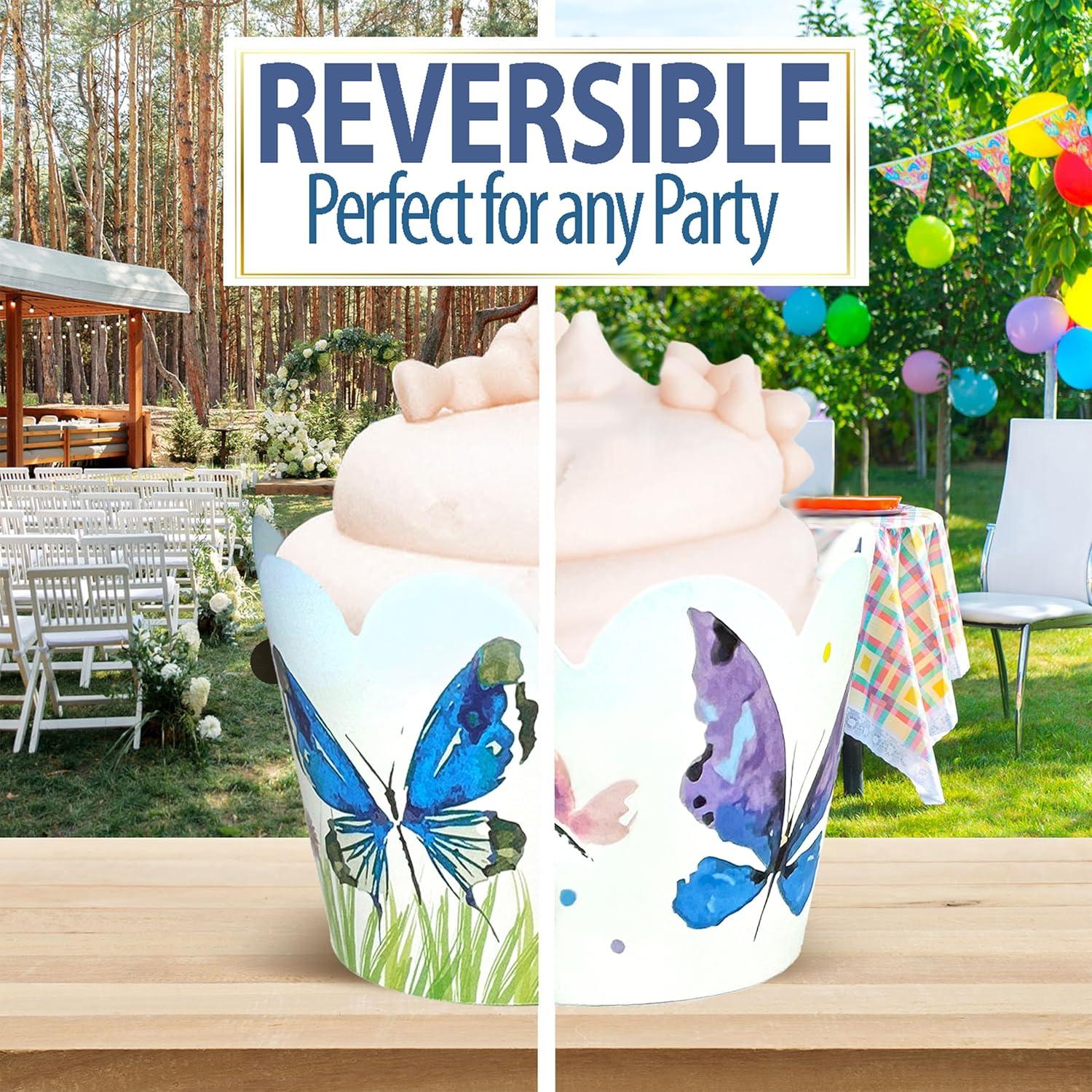 Fundas para Cupcakes Confetti Couture 24 Pzs Reversibles