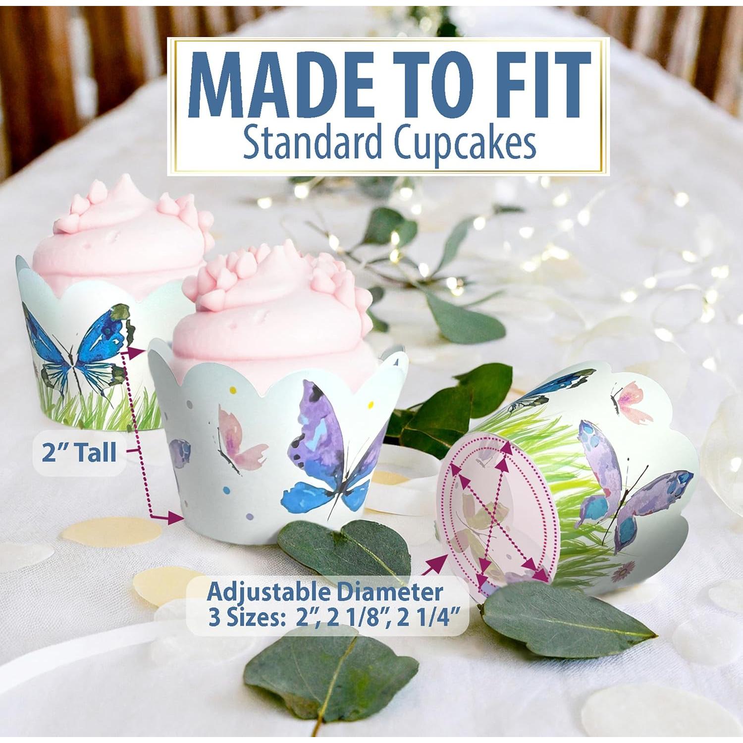 Fundas para Cupcakes Confetti Couture 24 Pzs Reversibles