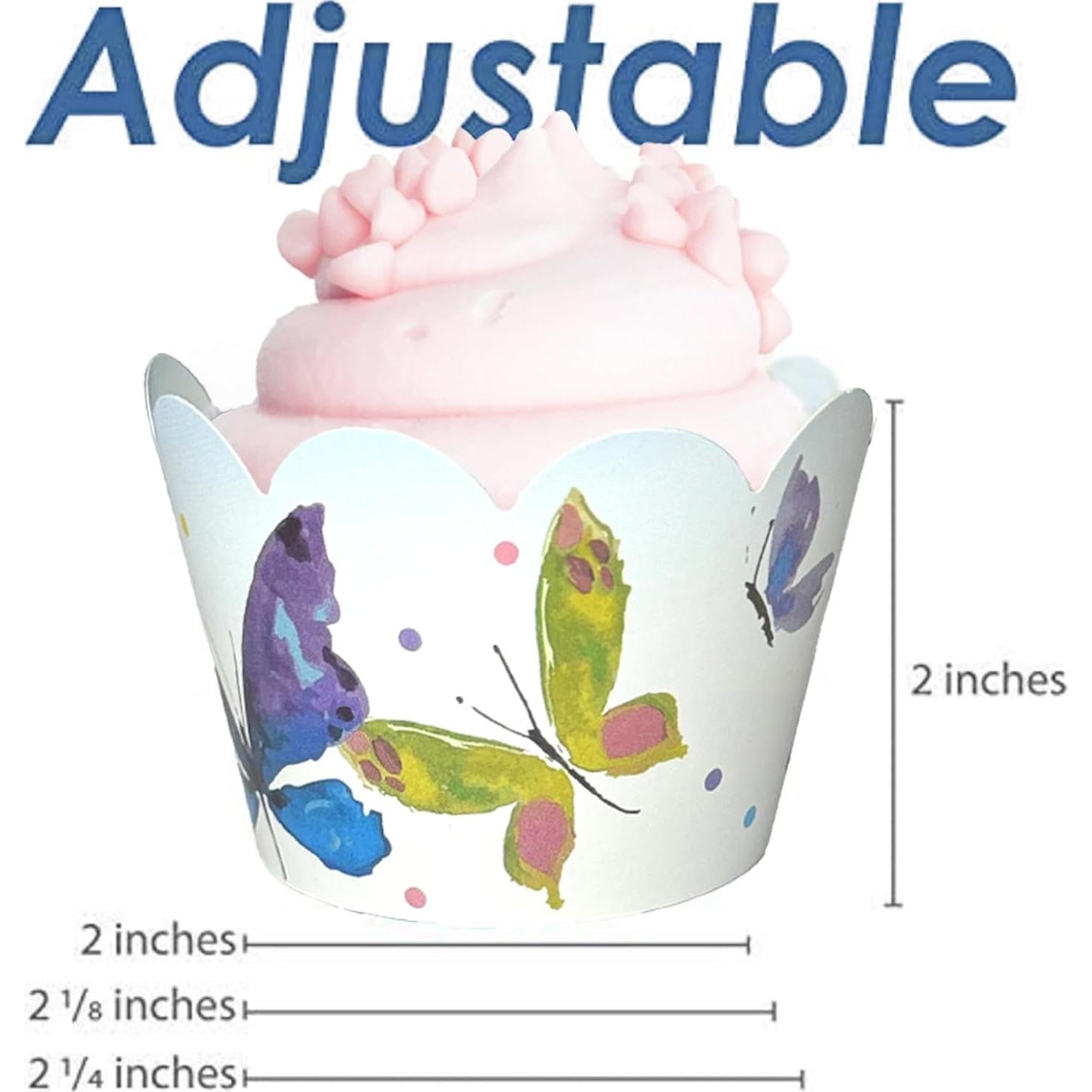 Fundas para Cupcakes Confetti Couture 24 Pzs Reversibles