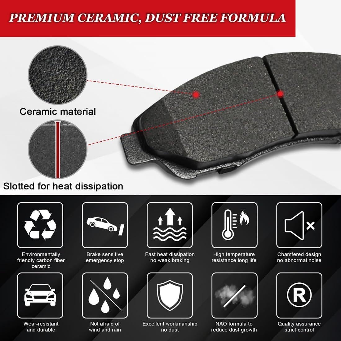 Kit de frenos delanteros cerámicos CDUPGSJZ para Renault