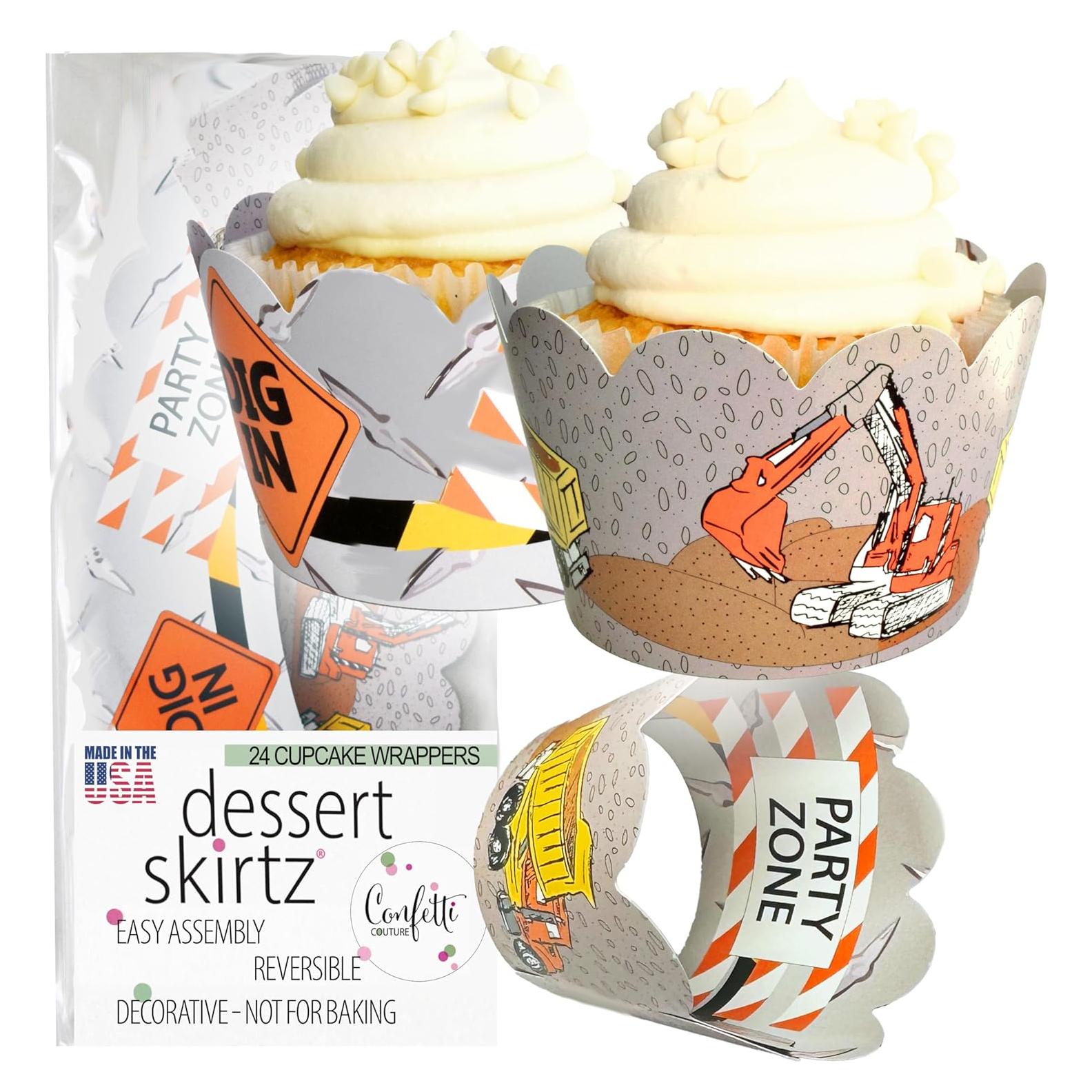 Fundas para Cupcake Confetti Couture 24 Pzas Reversibles