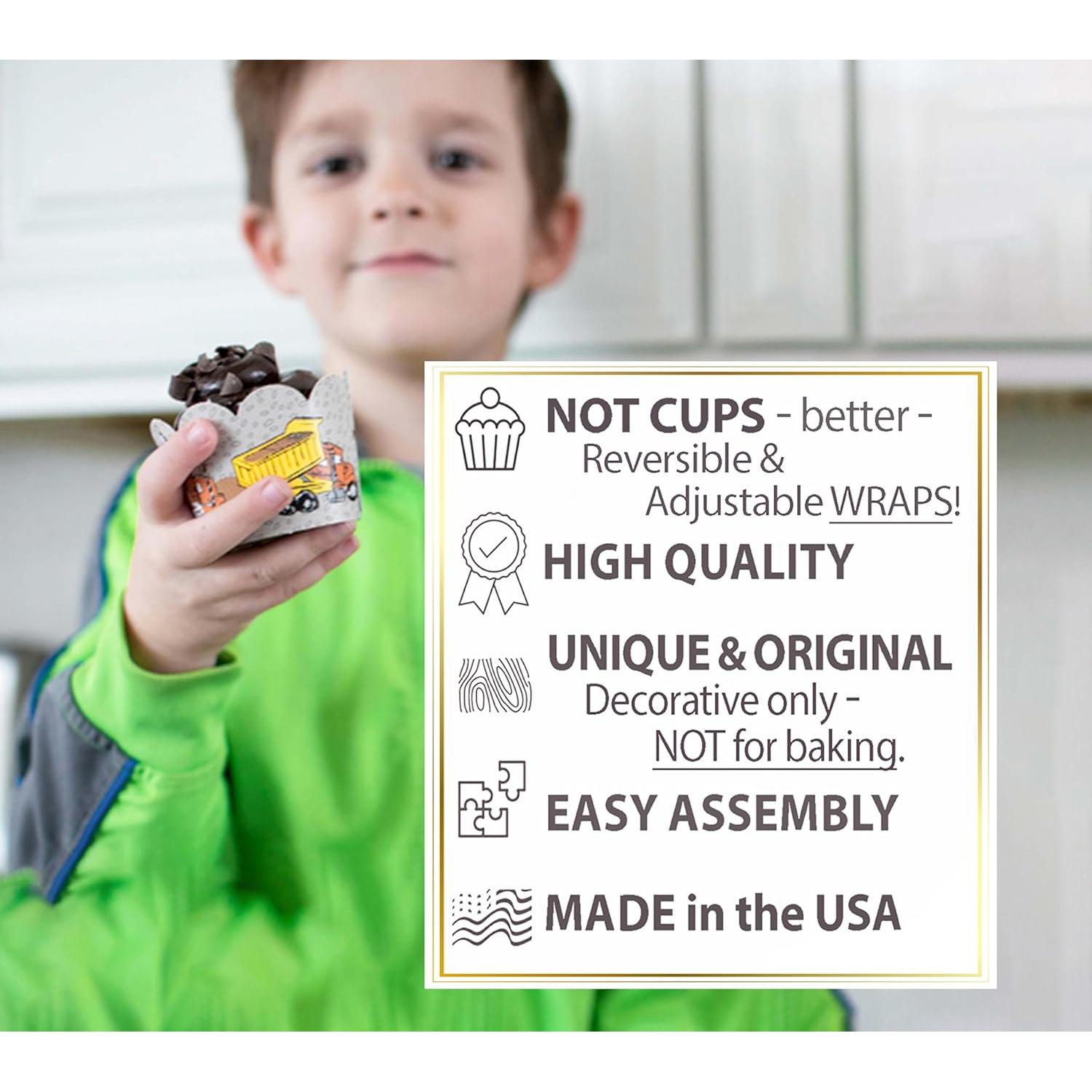 Fundas para Cupcake Confetti Couture 24 Pzas Reversibles