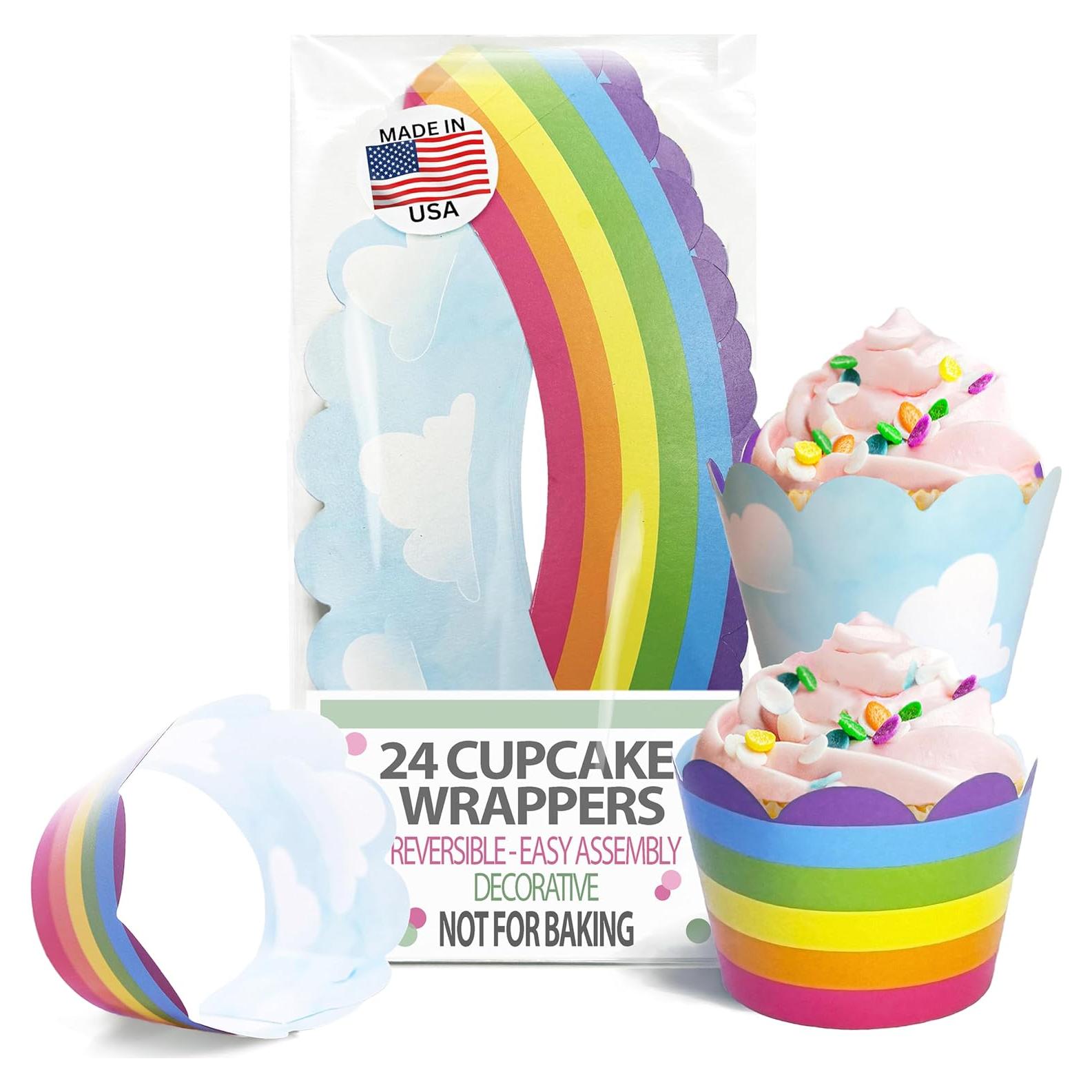 Fundas para Cupcake Confetti Couture 24 Piezas Arcoíris